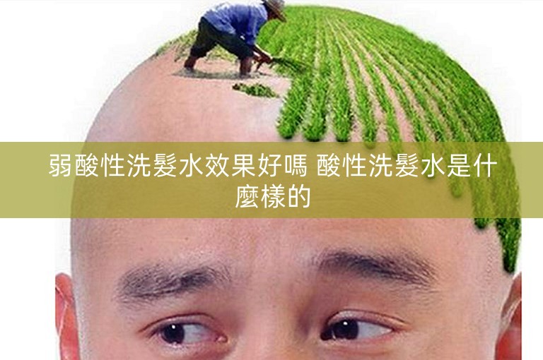 弱酸性洗髮水效果好嗎 酸性洗髮水是什麼樣的