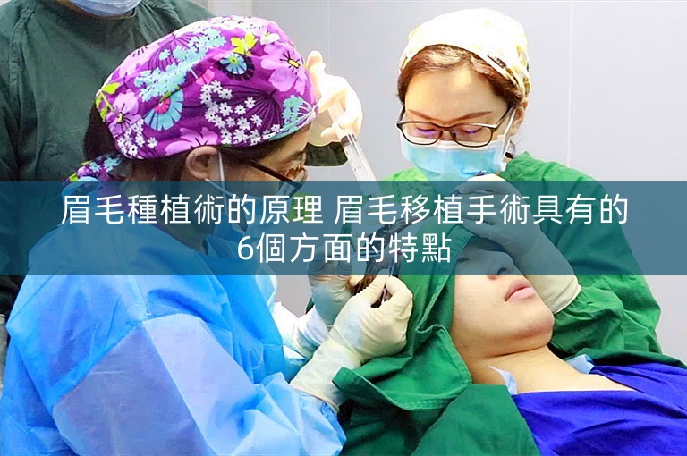 眉毛種植術的原理 眉毛移植手術具有的6個方面的特點