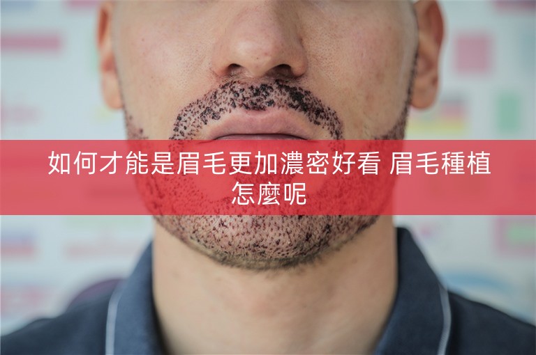 如何才能是眉毛更加濃密好看 眉毛種植怎麼呢