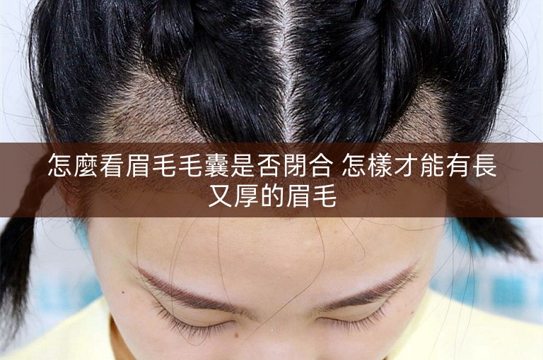怎麼看眉毛毛囊是否閉合 怎樣才能有長又厚的眉毛
